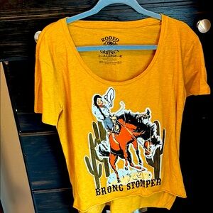 Women's Yellow Bronc Stomper Tee